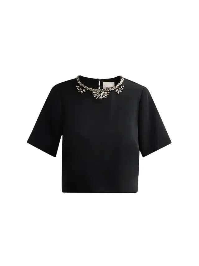 Cinq à Sept Women's Adona Crystal-Embellished Top - Black