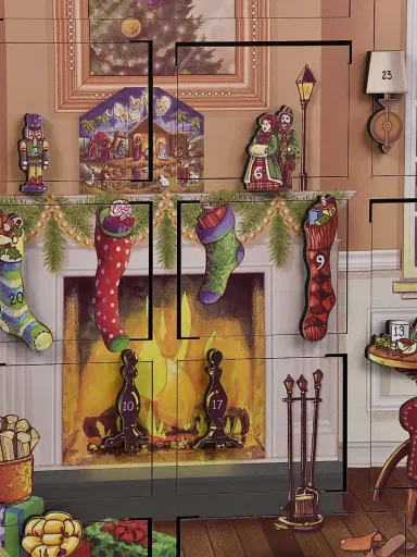 Byers' Choice Fireside Wooden Advent Calendar | Thumbnail 2 Byers' Choice Fireside Wooden Advent Calendar | Thumbnail 2