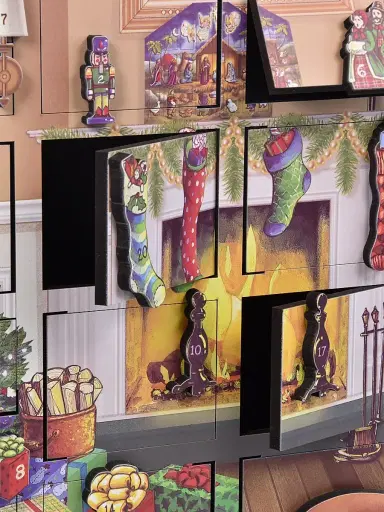 Byers' Choice Fireside Wooden Advent Calendar | Thumbnail 3 Byers' Choice Fireside Wooden Advent Calendar | Thumbnail 3