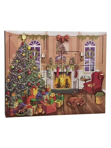 Byers' Choice Fireside Wooden Advent Calendar | Thumbnail 1 Byers' Choice Fireside Wooden Advent Calendar | Thumbnail 1