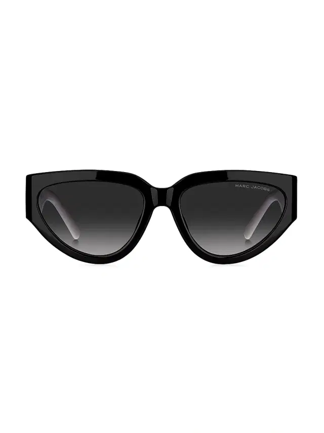 Marc Jacobs Women's 57MM Cat-Eye Sunglasses - Black White Grey