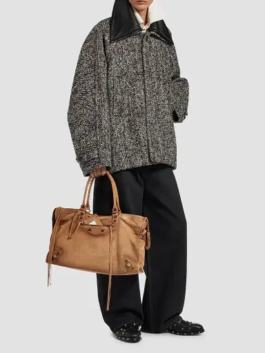 Balenciaga Men's Le City Tote Bag - Camel | Thumbnail 2