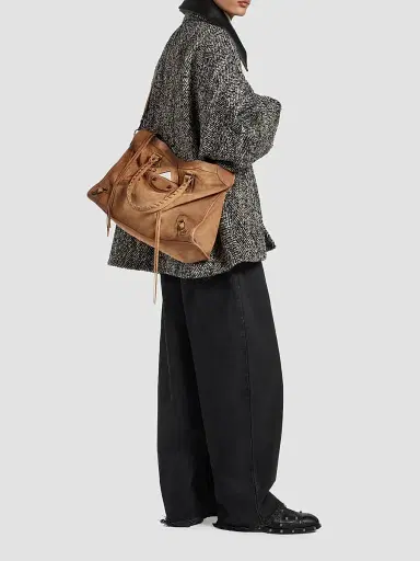 Balenciaga Men's Le City Tote Bag - Camel | Thumbnail 3