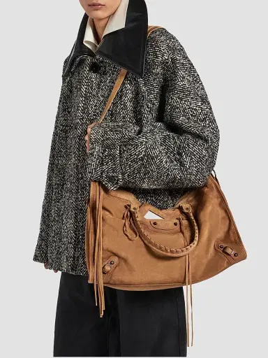 Balenciaga Men's Le City Tote Bag - Camel | Thumbnail 4