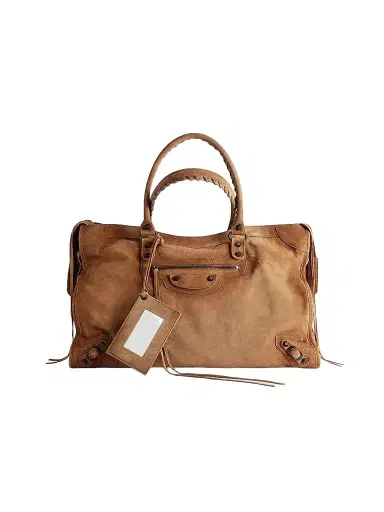 Balenciaga Men's Le City Tote Bag - Camel | Thumbnail 1