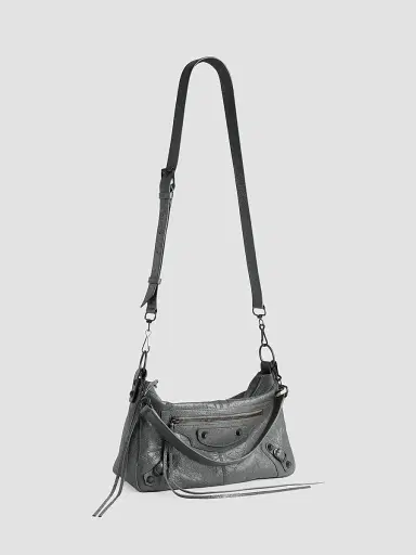 Balenciaga Men's Le City Moto Small Crossbody Bag - Volcanic Rock | Thumbnail 2