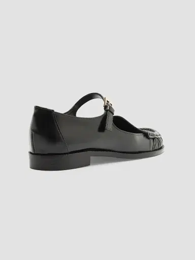 Schutz Women's Tyla Leather Mary Jane Loafers - Black | Thumbnail 3