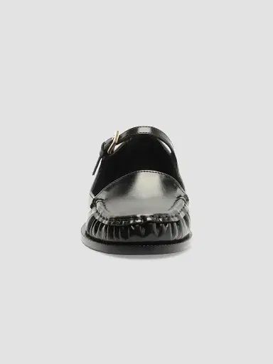 Schutz Women's Tyla Leather Mary Jane Loafers - Black | Thumbnail 7