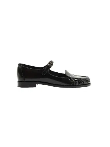 Schutz Women's Tyla Leather Mary Jane Loafers - Black | Thumbnail 1