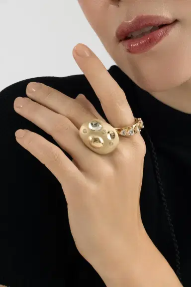 CAROL KAUFFMANN Diamond Rocks Flinstones Ring | Thumbnail 2 CAROL KAUFFMANN Diamond Rocks Flinstones Ring | Thumbnail 2