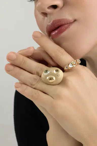 CAROL KAUFFMANN Diamond Rocks Flinstones Ring | Thumbnail 4 CAROL KAUFFMANN Diamond Rocks Flinstones Ring | Thumbnail 4