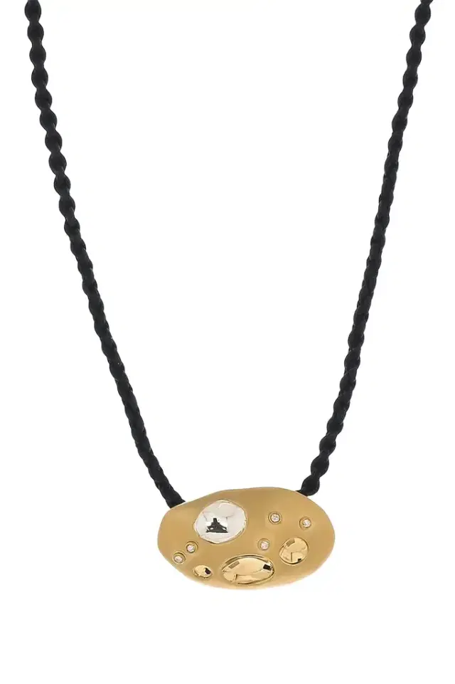 CAROL KAUFFMANN Diamond Rocks Flinstones Pendant Necklace