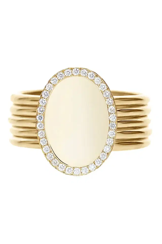 NANIS Diamond Five Band Sway Ring