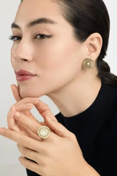 CAROL KAUFFMANN Diamond Explosion Earrings | Thumbnail 4 CAROL KAUFFMANN Diamond Explosion Earrings | Thumbnail 4