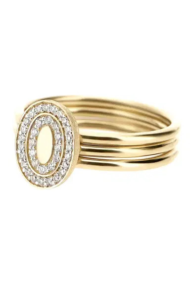 NANIS Diamond Halo Three Band Circle Ring | Thumbnail 3