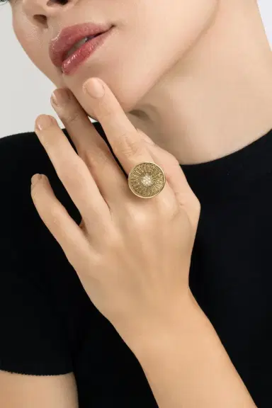 CAROL KAUFFMANN Diamond Large Explosion Ring | Thumbnail 2 CAROL KAUFFMANN Diamond Large Explosion Ring | Thumbnail 2