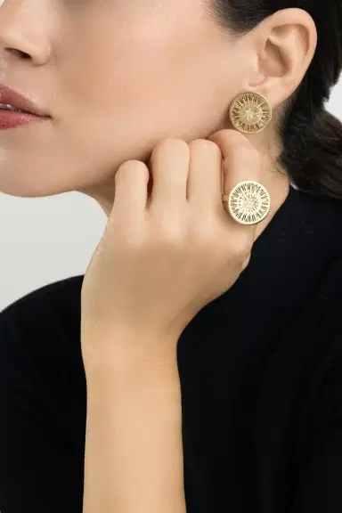 CAROL KAUFFMANN Diamond Large Explosion Ring | Thumbnail 3 CAROL KAUFFMANN Diamond Large Explosion Ring | Thumbnail 3