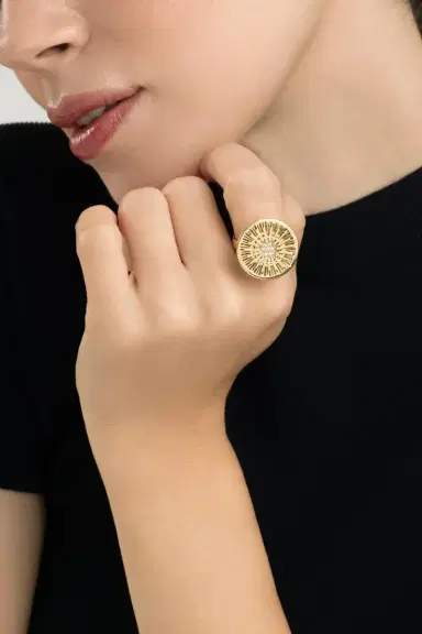 CAROL KAUFFMANN Diamond Large Explosion Ring | Thumbnail 4 CAROL KAUFFMANN Diamond Large Explosion Ring | Thumbnail 4