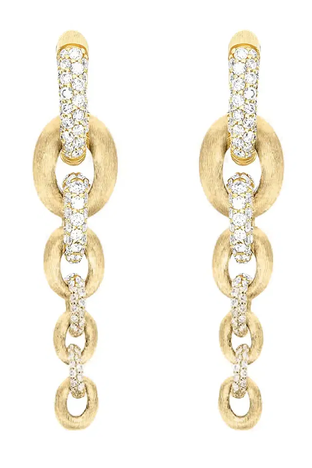 NANIS Diamond Libera Aura Four Link Drop Eearrings
