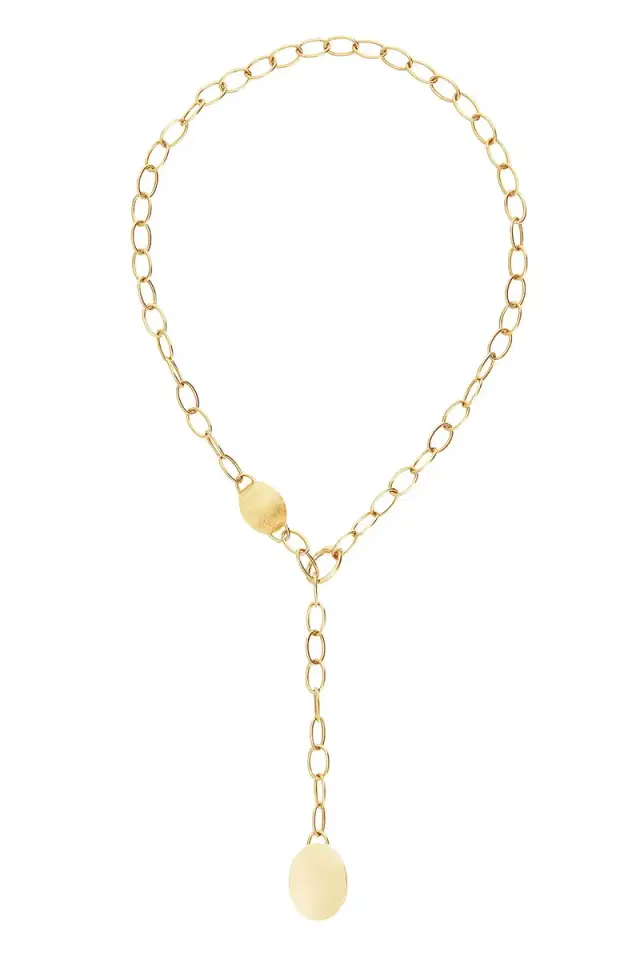 Two Boule Sway Link Y Necklace