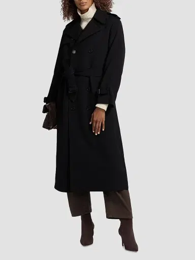 Nili Lotan Women's Marin Wool-Blend Trench Coat | Thumbnail 3 Nili Lotan Women's Marin Wool-Blend Trench Coat | Thumbnail 3