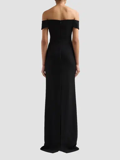 Teri Jon by Rickie Freeman Women's Embellished Botanical Off-the-Shoulder Gown | Thumbnail 3 Teri Jon by Rickie Freeman Women's Embellished Botanical Off-the-Shoulder Gown | Thumbnail 3
