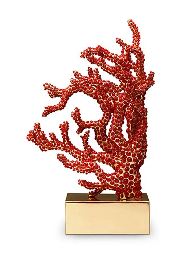L'Objet Coral Bookend - Red