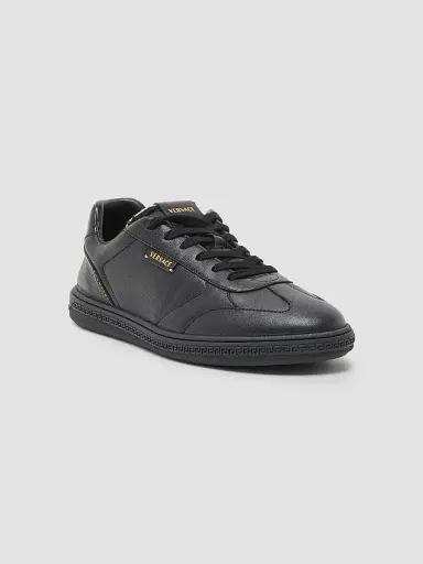 Versace Men's Leather Low-Top Sneakers - Black - Size 14 | Thumbnail 2 Versace Men's Leather Low-Top Sneakers - Black - Size 14 | Thumbnail 2