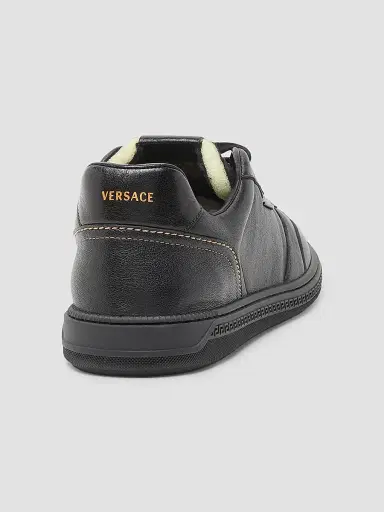 Versace Men's Leather Low-Top Sneakers - Black - Size 14 | Thumbnail 3 Versace Men's Leather Low-Top Sneakers - Black - Size 14 | Thumbnail 3