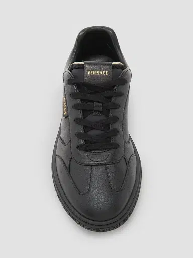 Versace Men's Leather Low-Top Sneakers - Black - Size 14 | Thumbnail 4 Versace Men's Leather Low-Top Sneakers - Black - Size 14 | Thumbnail 4