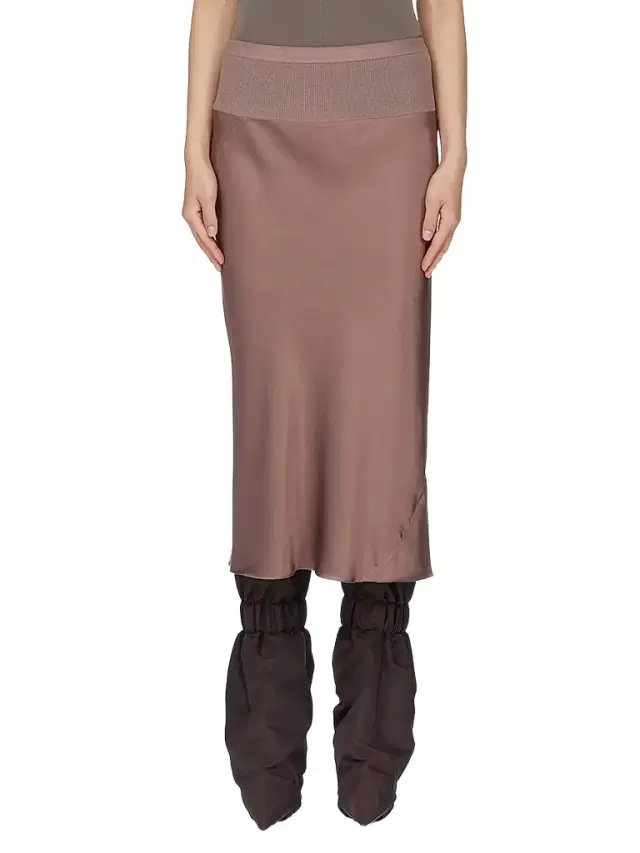 Rick Owens Women's Satin Bias Midi-Skirt - Grape