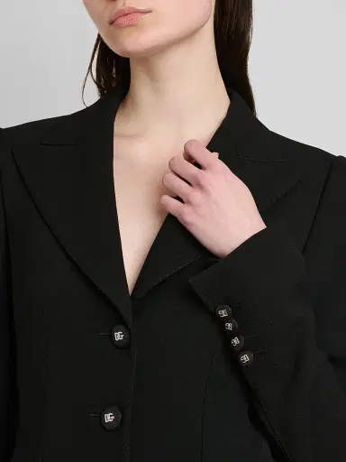 Dolce & Gabbana Women's Virgin Wool Tailored Single-Breasted Jacket | Thumbnail 5 Dolce & Gabbana Women's Virgin Wool Tailored Single-Breasted Jacket | Thumbnail 5