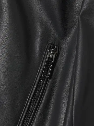 Emporio Armani Men's Leather Bomber Jacket - Black - Size 44 | Thumbnail 6 Emporio Armani Men's Leather Bomber Jacket - Black - Size 44 | Thumbnail 6