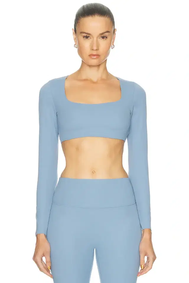 Nike Zenvy Long Sleeve Sports Bra Crop Top