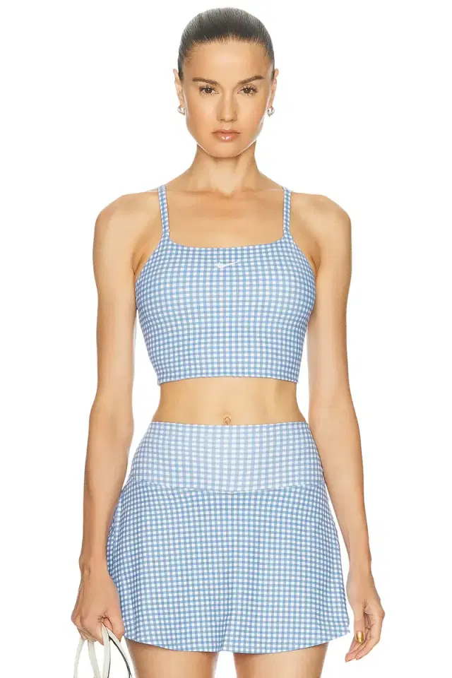 Nike One Padded Gingham Sports Bra
