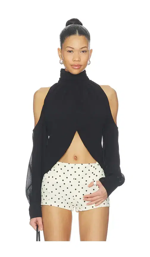 MORE TO COME Chiara Cold Shoulder Top