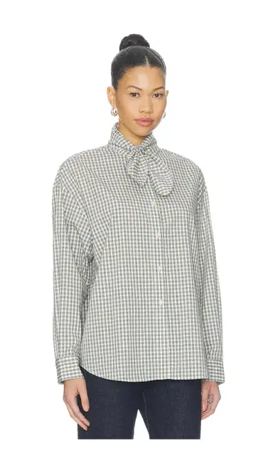 Elodie the Label Clair Tie Neck Shirt | Thumbnail 2
