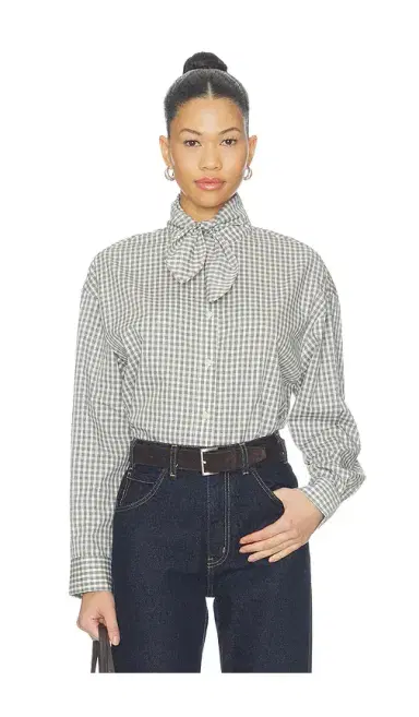 Elodie the Label Clair Tie Neck Shirt | Thumbnail 1
