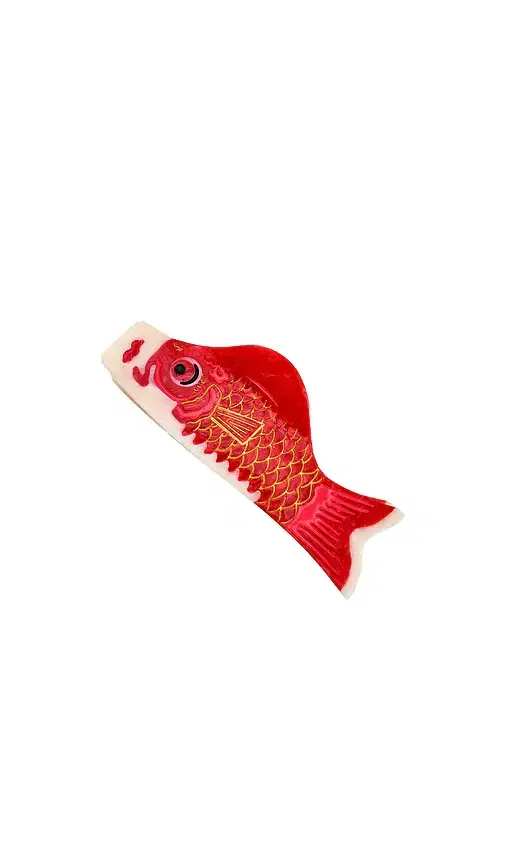 Solar Eclipse Hand-painted Carp Lantern Claw Hair Clip