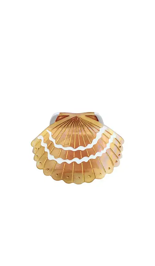 Solar Eclipse Hand-painted Seashell Claw Hair Clip