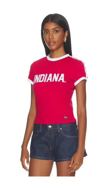 Hype and Vice Indiana Goalie Baby Tee | Thumbnail 2