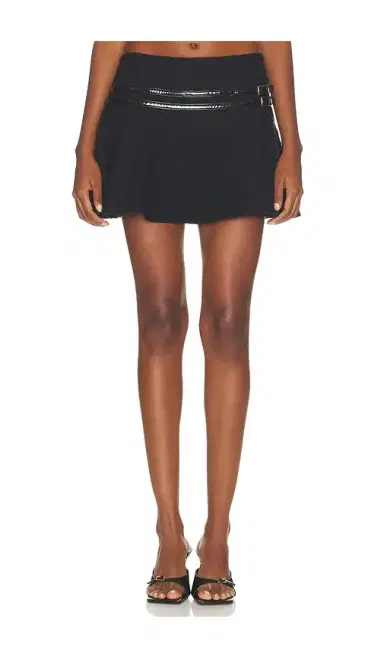 Mimchik Sophie Double Belt Mini Skirt | Thumbnail 1 Mimchik Sophie Double Belt Mini Skirt | Thumbnail 1
