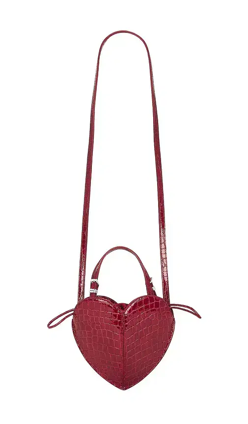 ROTATE Patent Croco Heart Bag