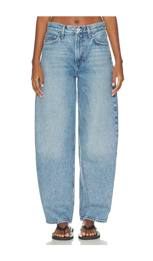 Favorite Daughter The Mercer Mid Rise Easy Barely Barrel Jean