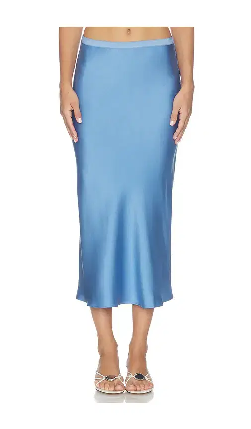 ANINE BING Bar Silk Skirt
