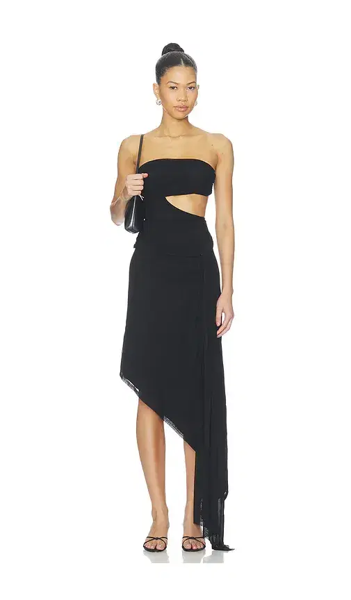 superdown Janae Strapless Midi Dress