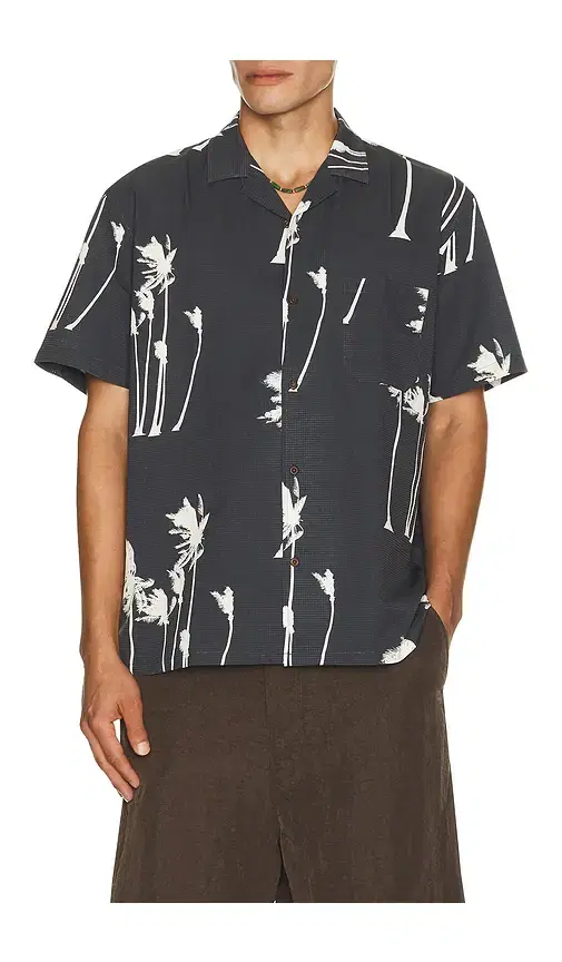 Duvin Design Hurricane Palm Stretch Buttonup