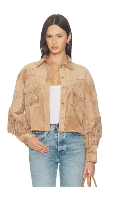 BLANKNYC Cropped Fringe Jacket | Thumbnail 2