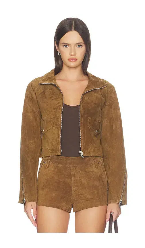 BLANKNYC Suede Moto Jacket