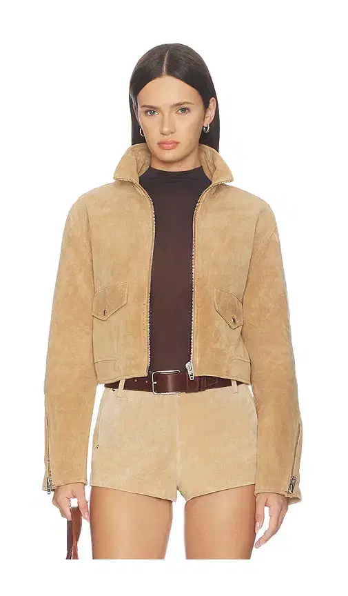 BLANKNYC Suede Moto Jacket